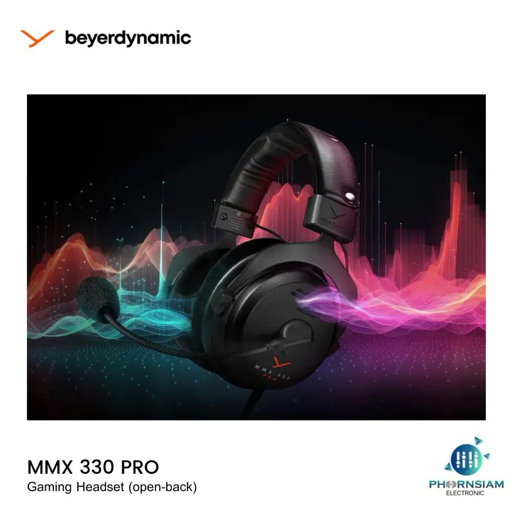 Beyerdynamic MMX 330 Pro หูฟังเกมมิ่งแบบ Open Design พร้อมไมโครโฟน Condenser คุณภาพสูง