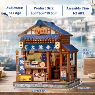 CUTEBEE ร้านมินิของขวัญญี่ปุ่น โมเดลไม้ DIY ชุดประกอบบ้านจำลอง งานฝีมือตกแต่งบ้าน ของขวัญวันเกิด