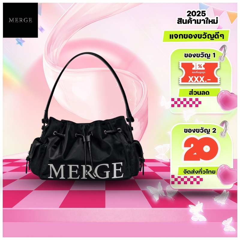 MERGE On Time Bag กระเป๋า official（ของแท้ 100%）