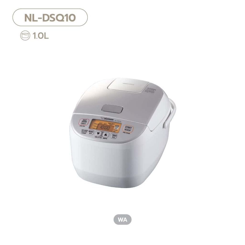 Zojirushi (ของแท้) โซจิรูชิ หม้อหุงข้าวไฟฟ้าไมโครคอมพิวเตอร์ 1.0 ลิตร รุ่น NL-DSQ10-WA รับประกันศูนย์บริการ