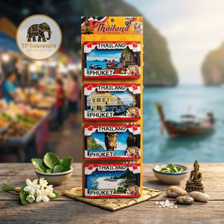 Thailand Souvenir Fridge Magnet แม่เหล็กติดตู้เย็น ของฝากประเทศไทย Bangkok Phuket Pattaya Elephant Tuk Tuk Thai Gift