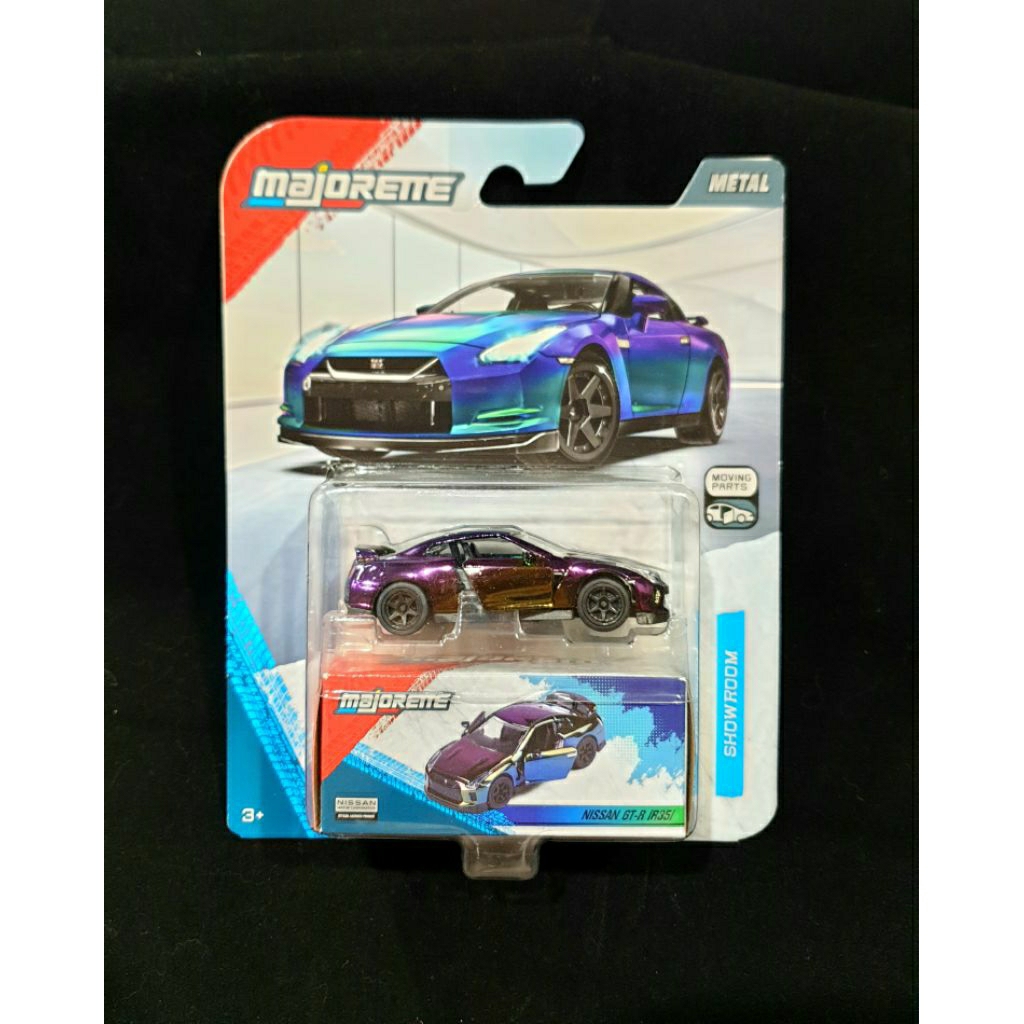(R34 R35) Majorette Nissan GT-R ก๊อตซิล่า สินค้าใหม่ในแพ็ค ล้อสุ่ม ไข่สุ่ม สินค้าลิขสิทธิ์แท้