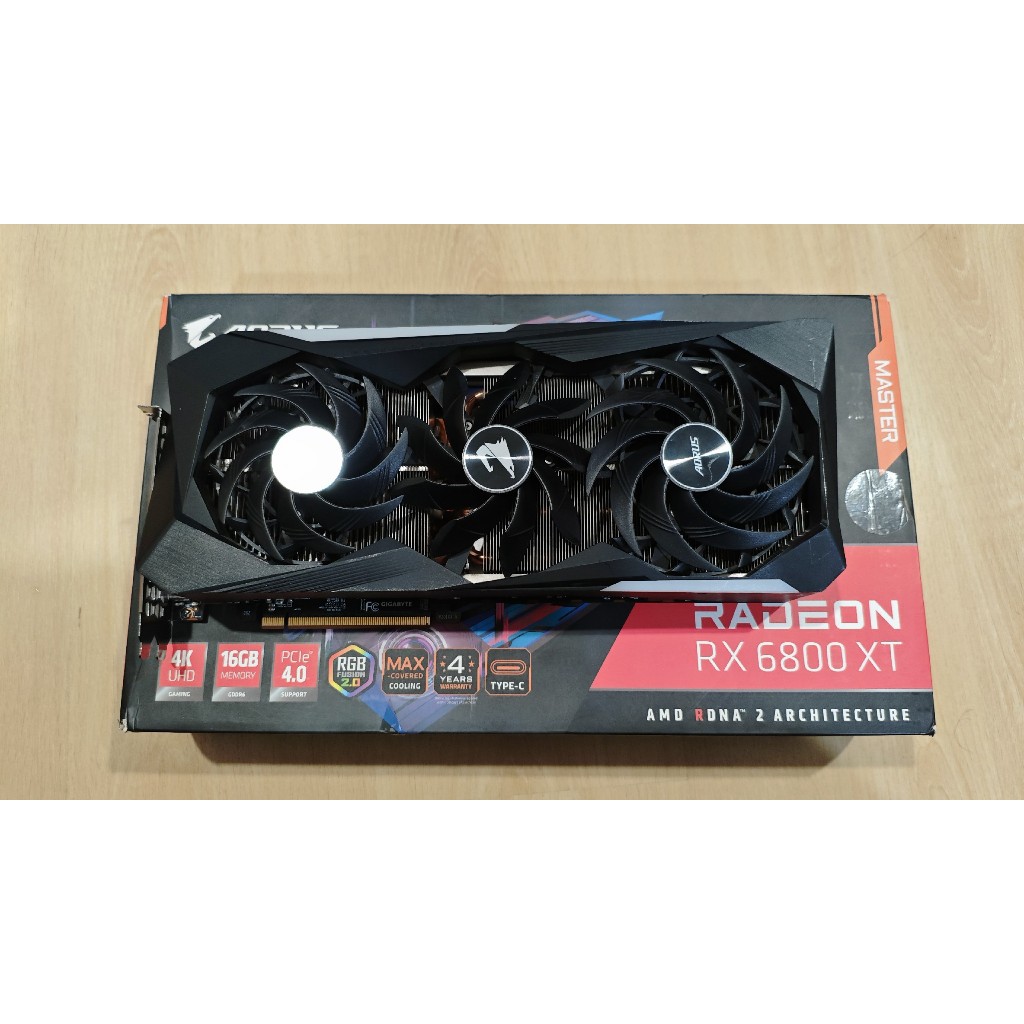 AORUS Radeon™ RX 6800 XT MASTER TYPE C 16G มือ 2 สภาพดี