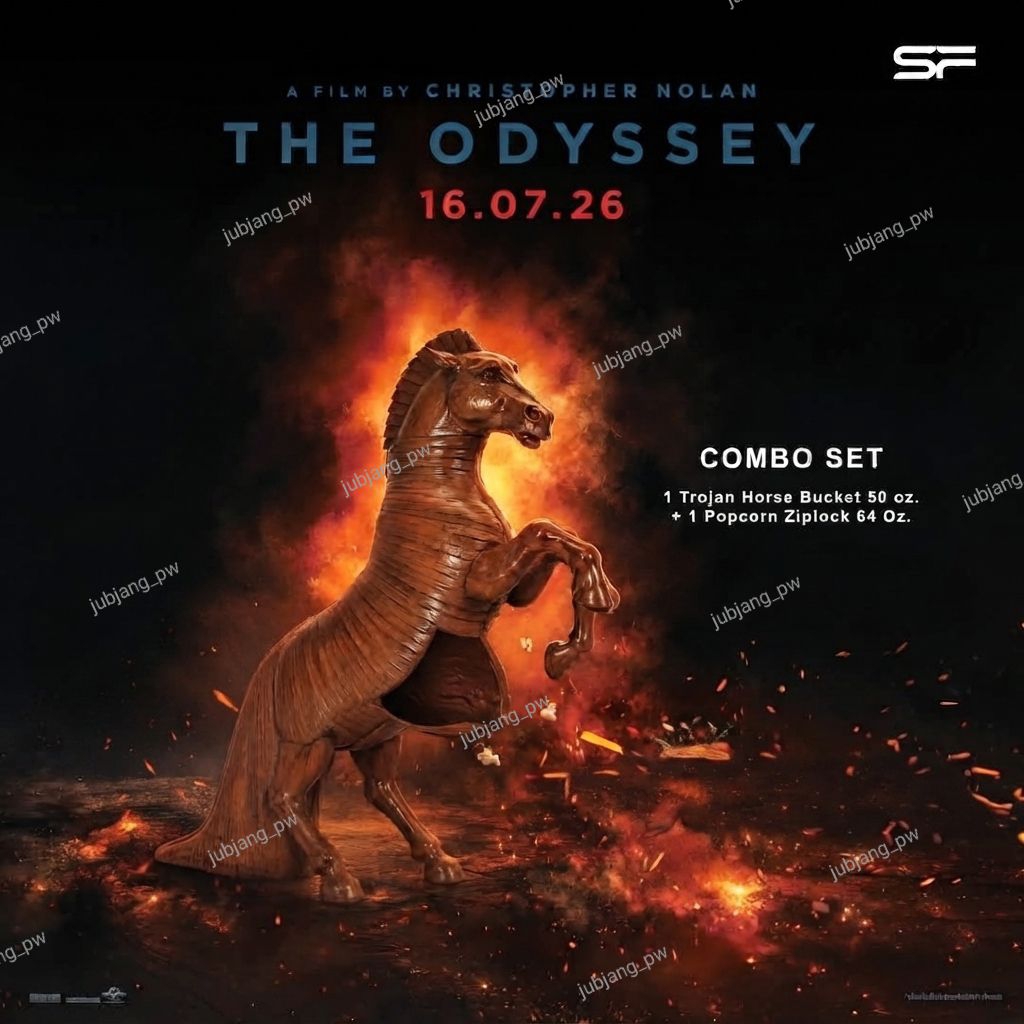 ถังป๊อปคอร์น Trojan Horse Bucket The Odyssey 2026 จาก SF Cinema Popcorn Bucket Odyssey Christopher N