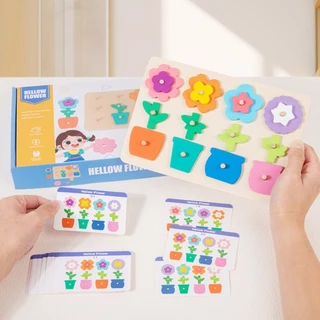 Montessori เรียงดอกไม้ จับคู่ดอกไม้ เสริมพัฒนาการ