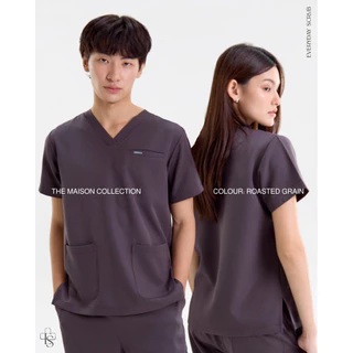 everydayscrub.bkk | ชุดสครับแพทย์(Ver.2) สี Roasted Grain (เสื้อพร้อมกางเกง)