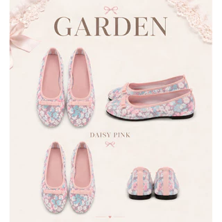 Geme รองเท้าแมรี่เจน ตาข่ายปักดอกไม้ รุ่น garden🪏นุ่ม น้ำหนักเบา (ผลิตในไทย🇹🇭)