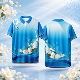 BKsport เสื้อวันแม่ คอปก คอวี สวมใส่ได้ทั้งผู้ชาย ผู้หญิง เนื้อผ้าคุณภาพ ระบายอากาศได้ดี (AU690603)