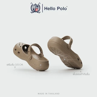 Hello Polo รุ่น HP8075 รองเท้าผู้หญิง ทรงหัวโตสไตล์แมรี่เจน พื้นนุ่ม ดีไซน์สวยเก็บทรงเท้าให้ดูเรียว