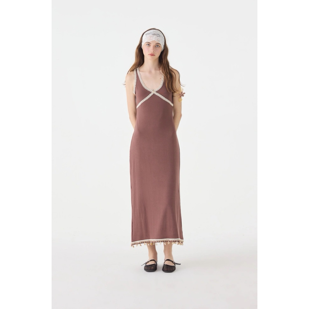 GENTLE WOMAN SALT CASSETTE DRESS GENTLE WOMAN