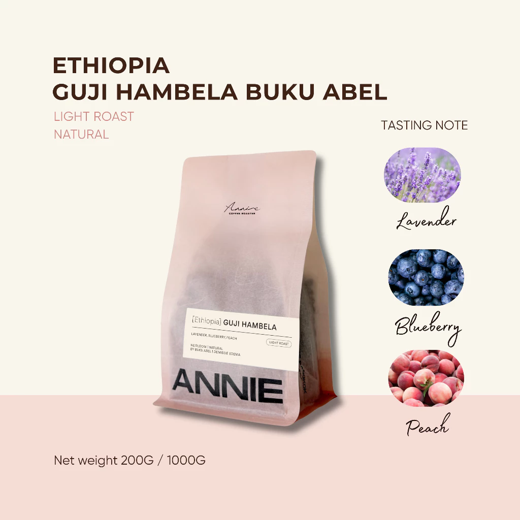 ANNIE - Ethiopia Guji Hambela Buku Abel Natural คั่วอ่อน