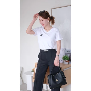 Lawyer Store | [5201041] เสื้อยืดแขนสั้นคอวี กันเลอะ Cool protect นวัตกรรม กัดแดด กันเลอะ ลดอุณหภูมิผิวลงได้