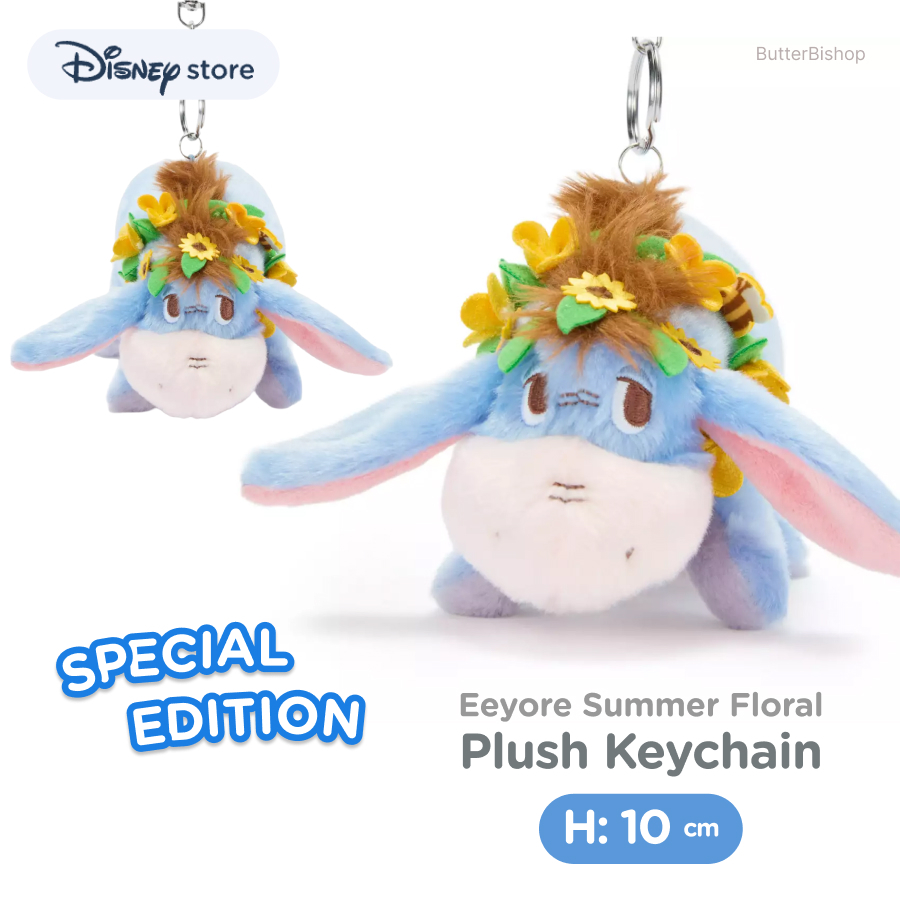 (พร้อมส่ง) ดิสนีย์ พวงกุญแจตุ๊กตา อียอร์ ดอกไม้ | Disney Eeyore Summer Floral Special Edition Plush 