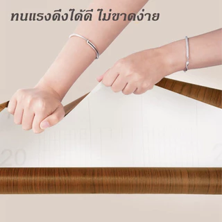 สติ๊กเกอร์ลายไม้ กว้าง 60 ยาว 300 ซม. ลายไม้ วอลเปเปอร์มีกาวในตัว กันน้ำ วอลเปเปอร์ตกแต่งสำหรับตู้เสื้อผ้า โต๊ะ ประตู