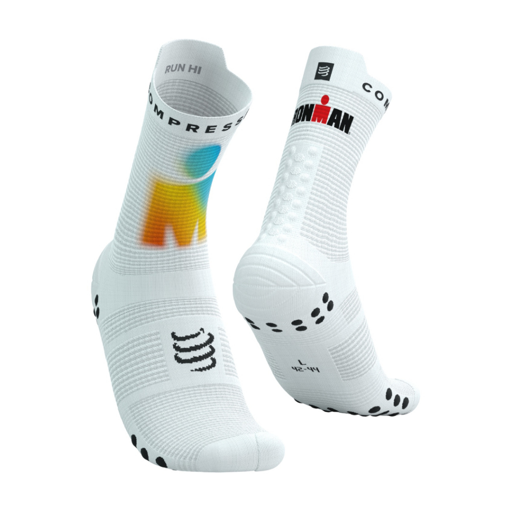 Compressport Pro Racing Socks V4.0 Run High 360 Print - Ironman 2025 ถุงเท้าวิ่งข้อสูง Ironman Edition