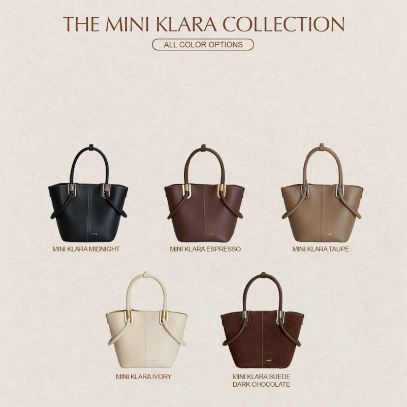 LUNNE กระเป๋าสะพายไหล่ หนังวัวแท้ รุ่น Mini Klara Bag