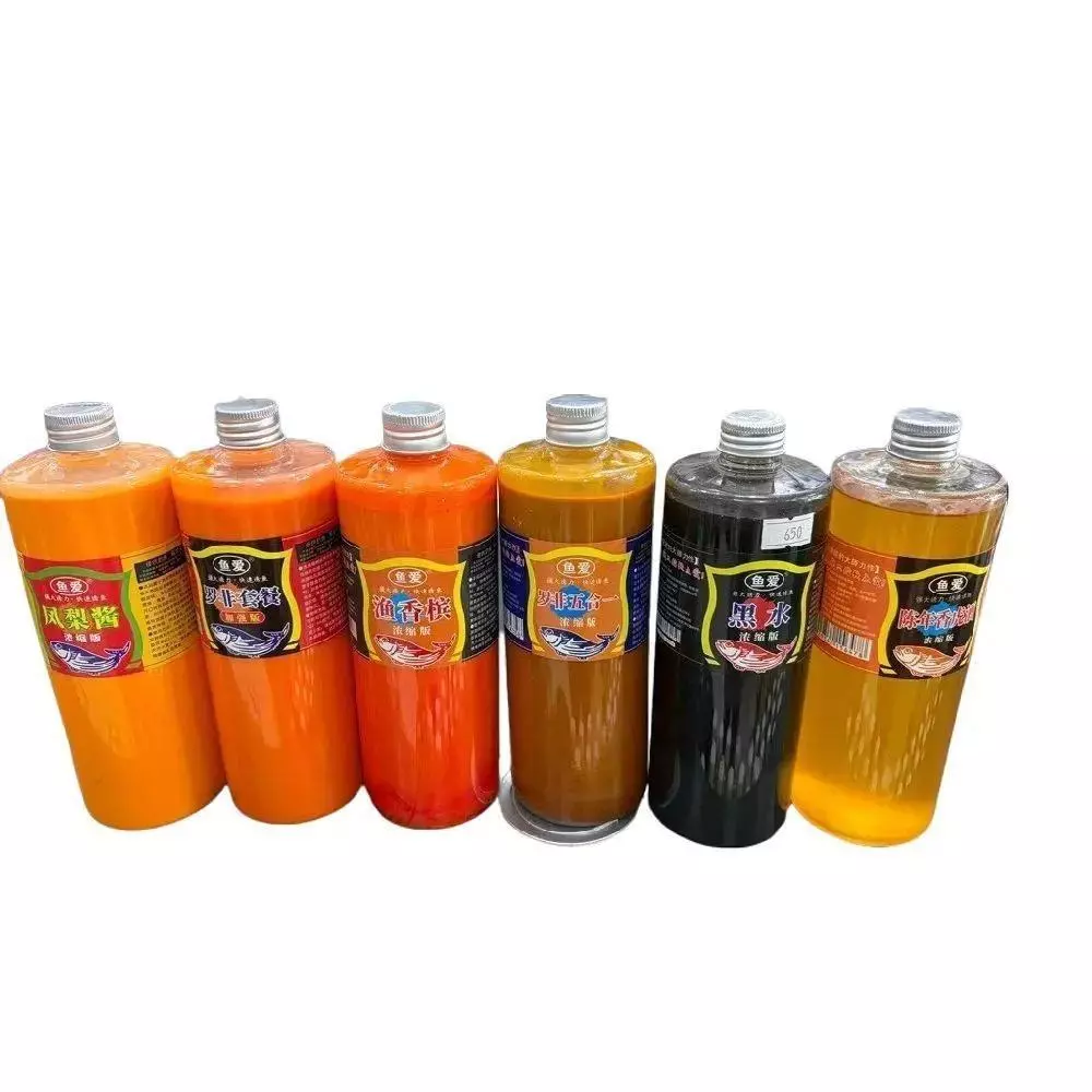 หัวเชื้อน้ำตกปลา รักษ์ปลา 500ml สูตรจีนเข้มข้น มีหลายกลิ่น เพิ่มความหอมให้เหยื่อ ใช้ได้ทั้งบ่อและธรรมชาติ