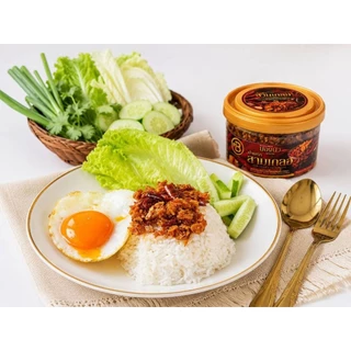 น้ำพริกสามเกลอ เซ็ต 3 กระปุก (3 *70g)บองนัวแม่ส่าห์ อร่อยสามรส พริกคั่วหอมเจียวกระเทียมเจียว