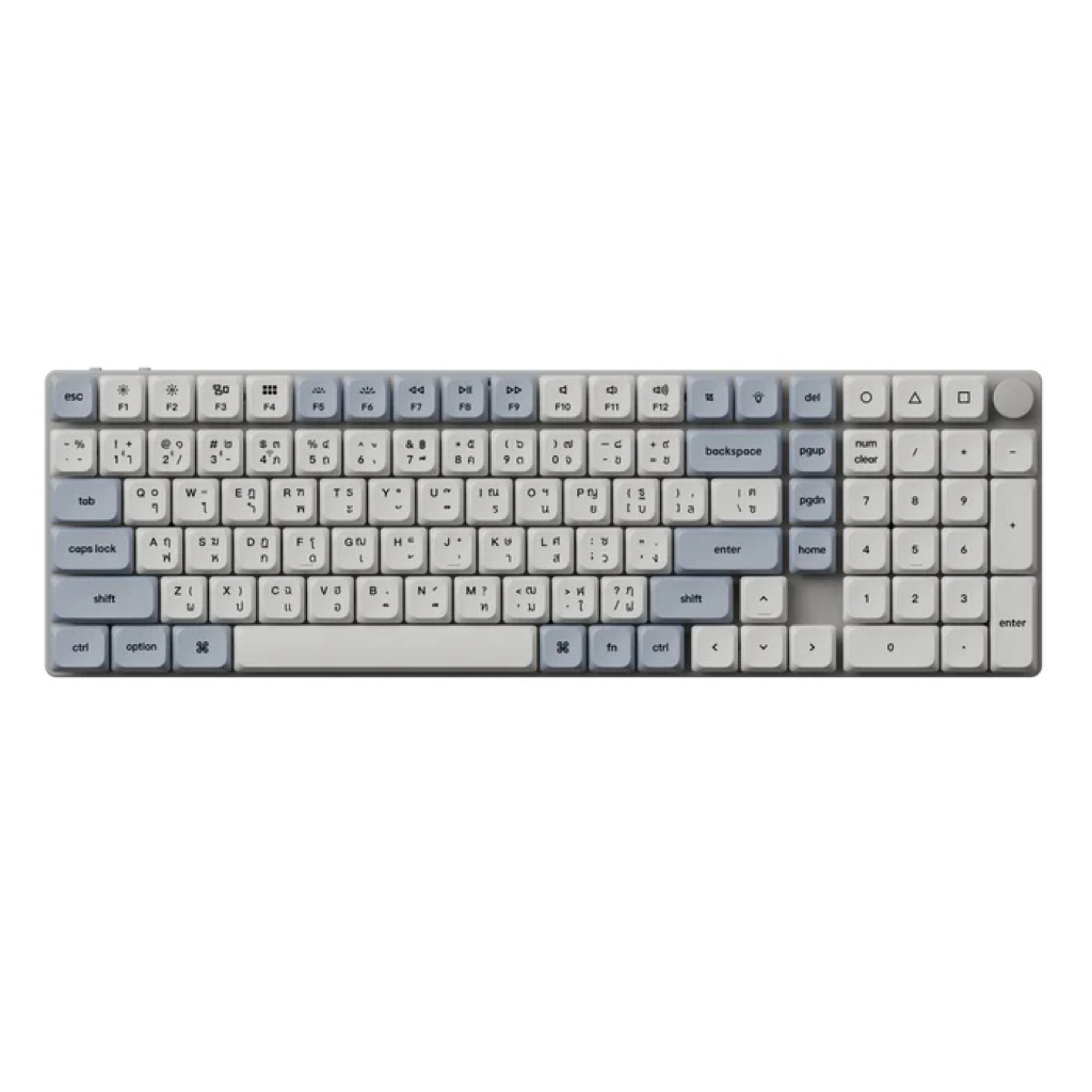 Keychron K17 Max Low Profile Wireless Mechanical keyboard 96% with knob คีย์บอร์ดไร้สายขนาด 96% ประก