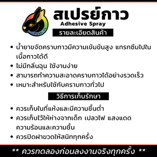 ถูกที่สุด สเปรย์กาว 1กระป๋อง สเปรย์ฉีดผ้า สเปรย์ปะผ้าชั่วคราว ใช้งานอเนกประสงค์ SK100