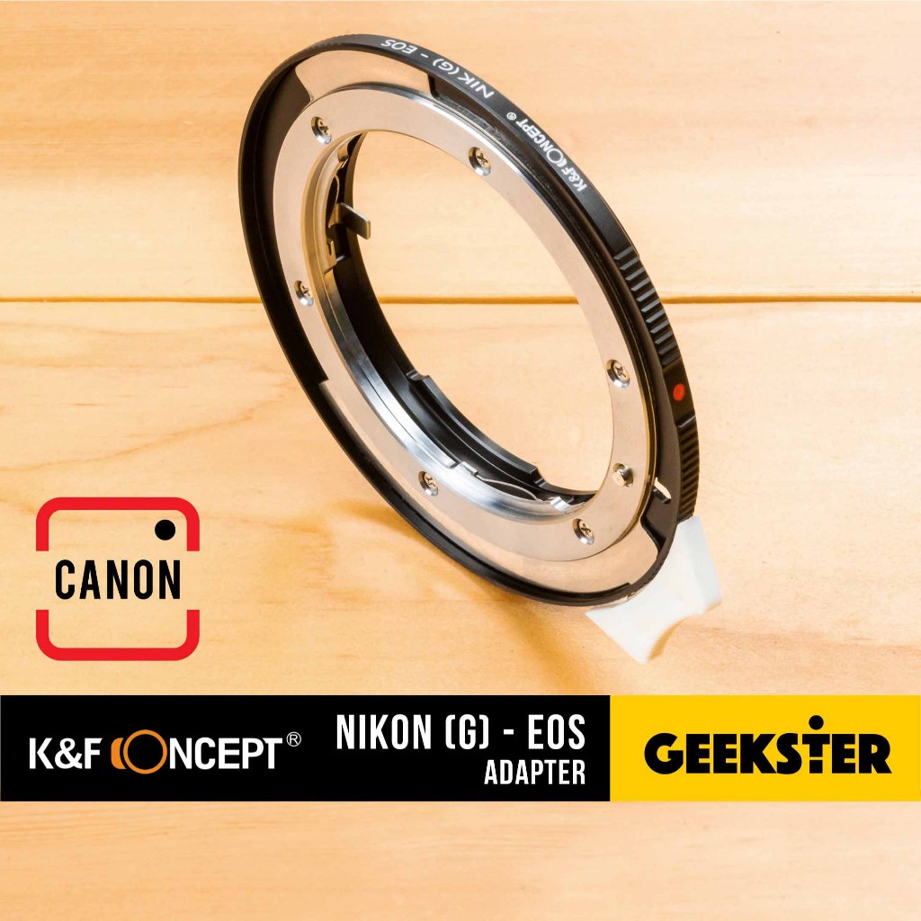 K&F เมาท์แปลง Nikon G - Canon EOS EF ปรับรูรับแสงได้ เลนส์ อะแดปเตอร์ Lens Adapter Nikon F G Nik-EOS Nik-EF