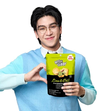 ขนมข้าวอบกรอบ เพื่อสุขภาพ อร่อย มี อย และ ฮาลาล RISE BUDDY มี 6 รสชาติให้เลือก (แพ็ค 3 ซอง)