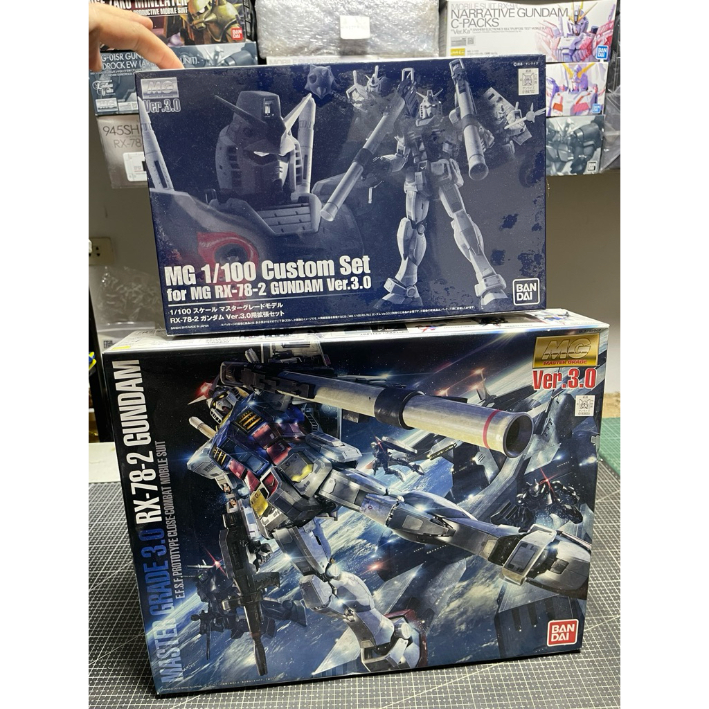 Mg 1/100 RX-78-2 Gundam Ver 3.0+Custom Set For Mg RX-78-2 Ver 3.0 ⚠️อ่านรายละเอียดก่อนสั่งซื้อ⚠️