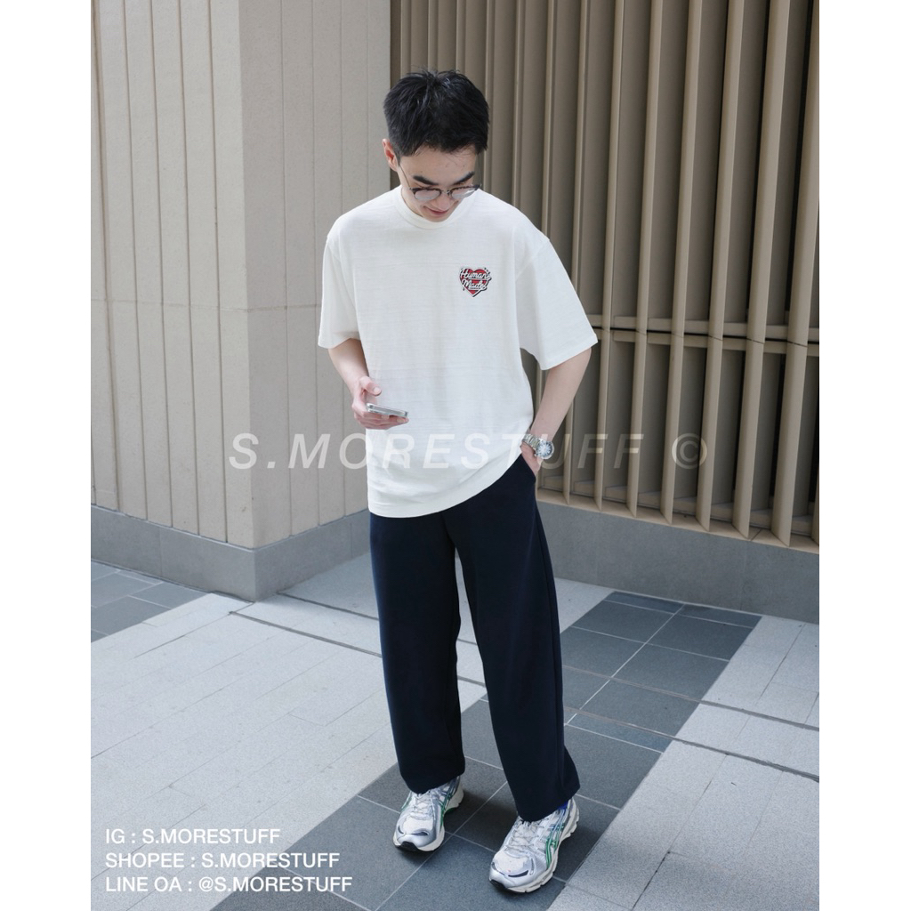 HUMAN MADE. GRAPHIC T-SHIRT (HM29TE005) (ใจหลุยส์ 2025) - White/Black