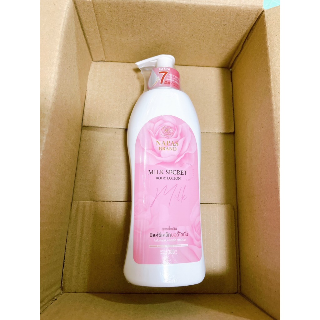 โลชั่นบำรุงผิวกาย Napas Secret Body Lotion กลิ่นนมหอม สูตรดังเดิม ขนาดบรรจุ 300 มล.