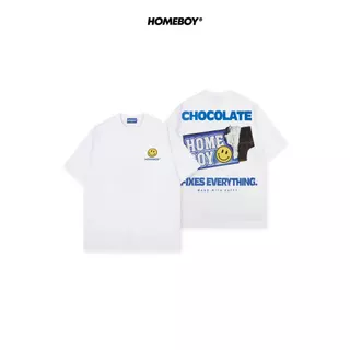 HOMEBOY เสื้อOVERSIZE HB.SMILECHOC คอตตอน100% ใส่ได้ทุกวัน