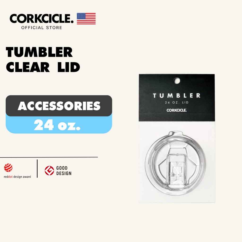 CORKCICLE : ฝาแก้วน้ำ 24OZ TUMBLER CLEAR LID