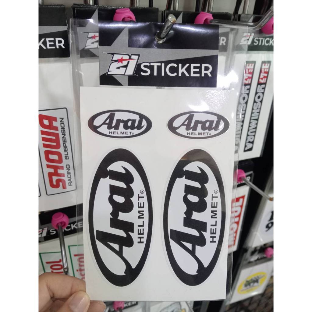 สติ๊กเกอร์ตกแต่งมอเตอร์ไซค์ Arai HELMET