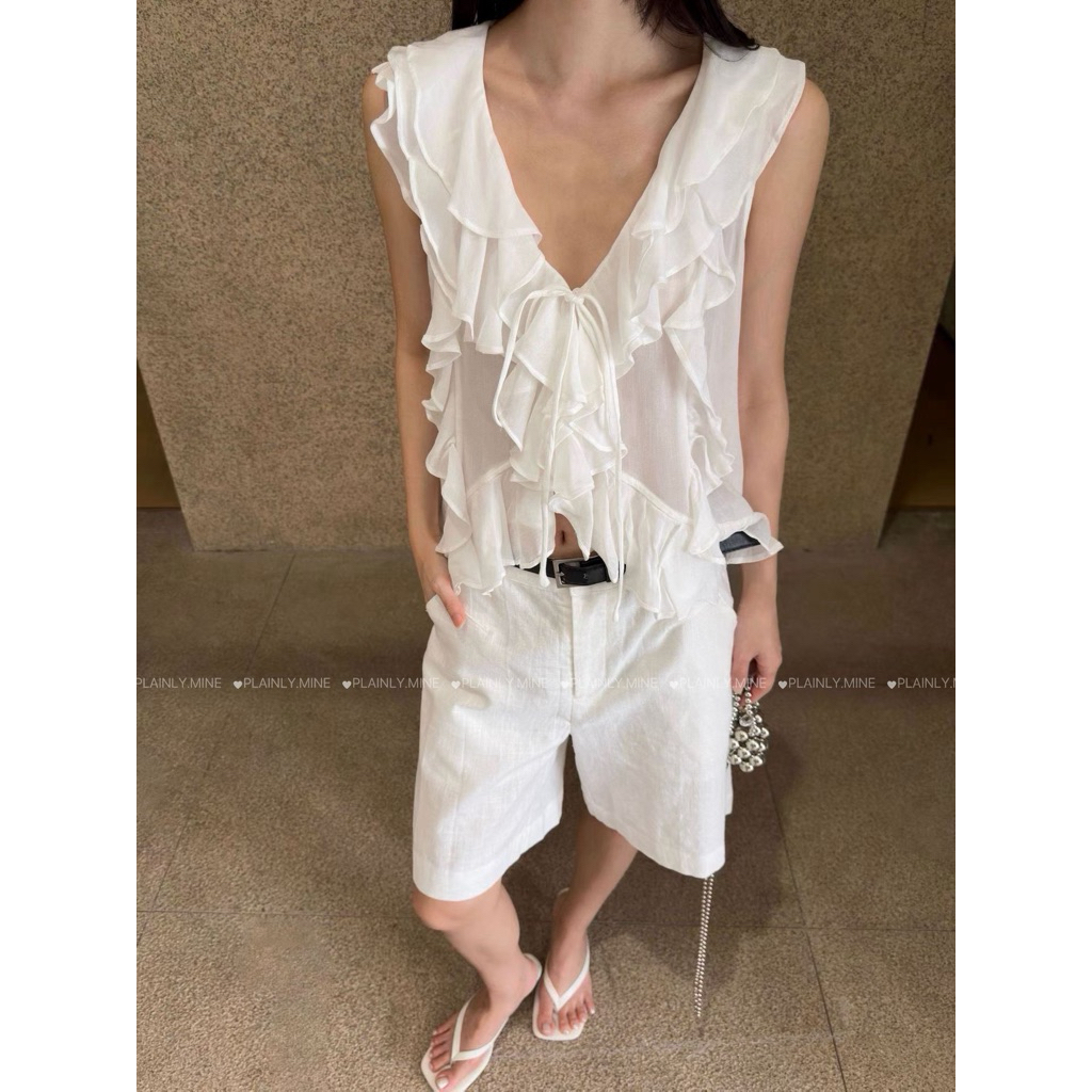 Muse Ruffle Top พร้อมส่ง⭐️