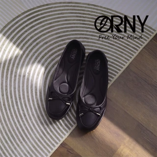 OY2850 รองเท้าคัชชู ส้นตึก ORNY(ออร์นี่) ® รองเท้านักศึกษา ทำงาน พนักงาน โรงแรม รุ่น On The Clouds