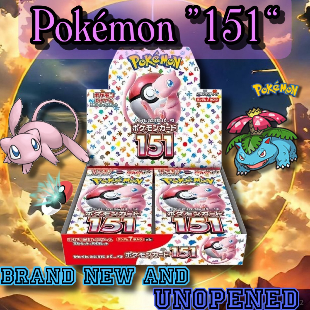 Pokemon Card 151 SV2a Japanese Booster Box Factory Sealed Authentic