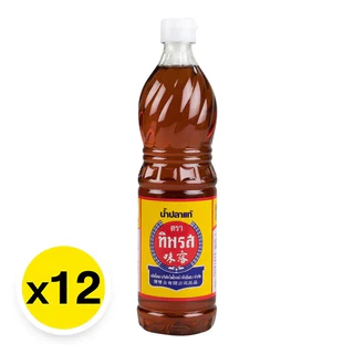 ทิพรส น้ำปลาแท้ ขวดเพ็ท 700 มล. x 12 ขวดยกลัง