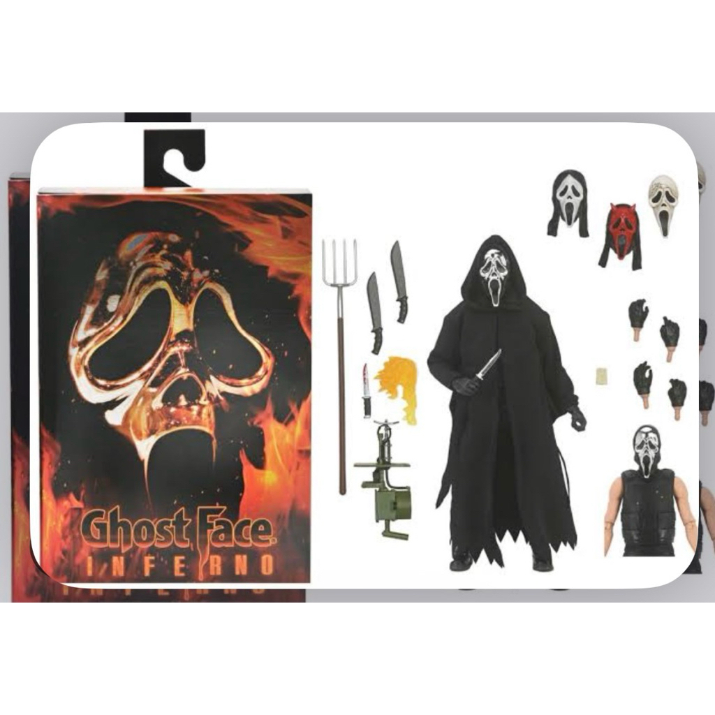 Neca GHOST Face Ultimate INFERNO ชุดผ้า 7” figure 1:10 (cloth)