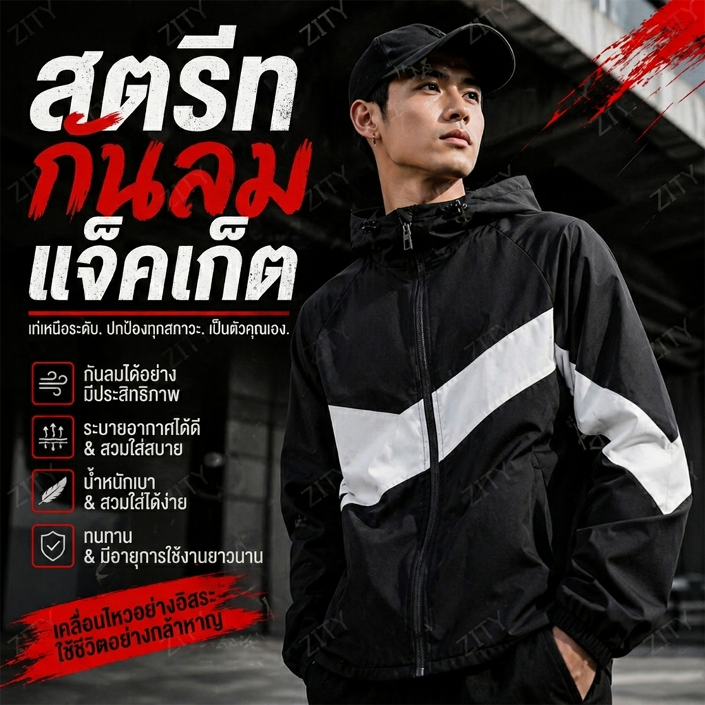 เสื้อแจ็คเก็ตฮู้ดแบบยูนิเซ็กซ์ – สไตล์เกาหลี-ญี่ปุ่น แขนยาว สีดำ/ขาว เสื้อแจ็คเก็ตเบสบอล เรียบง่ายและมีสไตล์