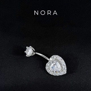 Jewelry แหวนสะดือ ปุ่มท้องแหวน รูปหัวใจ สเตนเลส ใกล้ชิด เจาะสะดือ เครื่องประดับหน้าท้อง NR250602