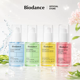 BIODANCE Serum 30ml (Pore Perfecting Collagen Peptide/Hydro Cera nol/Refreshing Sea Kelp/Radiant Vita Niacinamide)