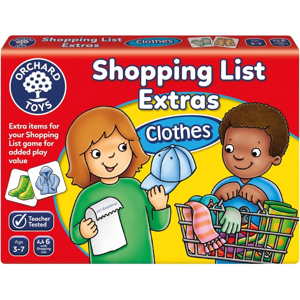 Orchard Toys - Shopping List Booster Pack Clothes Educational Matching Game for Kids Add-On Pack
