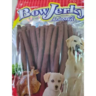1163 Bow Jerky / ขนมสุนัข ขนมหมา โบว์เจอร์กี้ รสเนื้อ ขนาดบรรจุ 250 กรัม ***1แถม1 138บาท