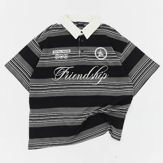 URTHE x YOGURUTO - เสื้อโปโล ลายทาง รุ่น FRIENDSHIP POLO SHIRT
