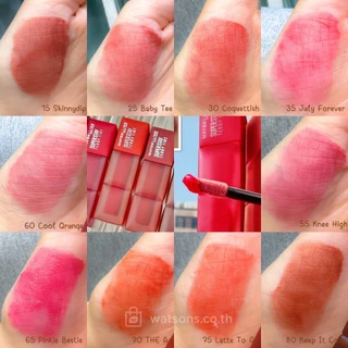 Maybelline New York Super Stay Teddy Tint 5ml เมย์เบลลีน นิวยอร์ก ลิปสติกเนื้อทินท์ สัมผัสนุ่ม