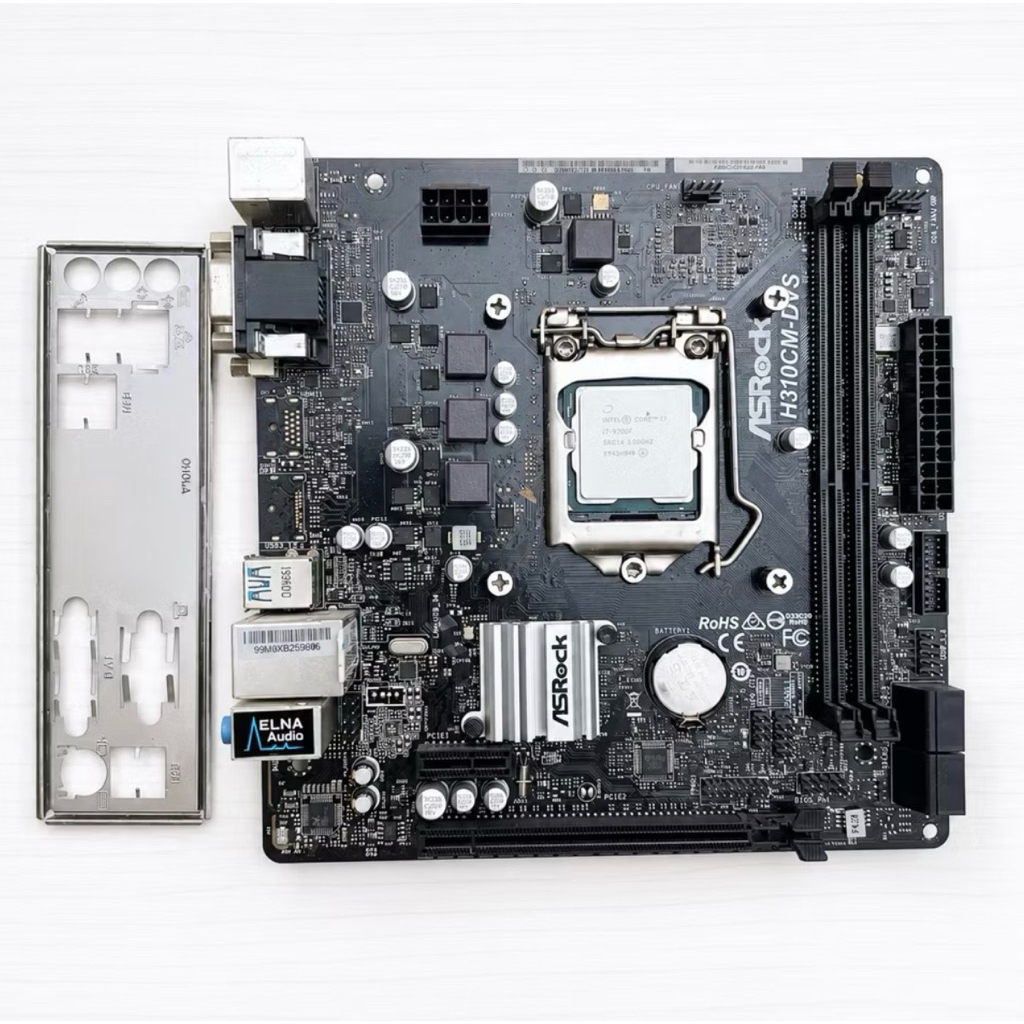 CPU I7 9700F +MB H310m ใช้งานปกติ มีประกัน