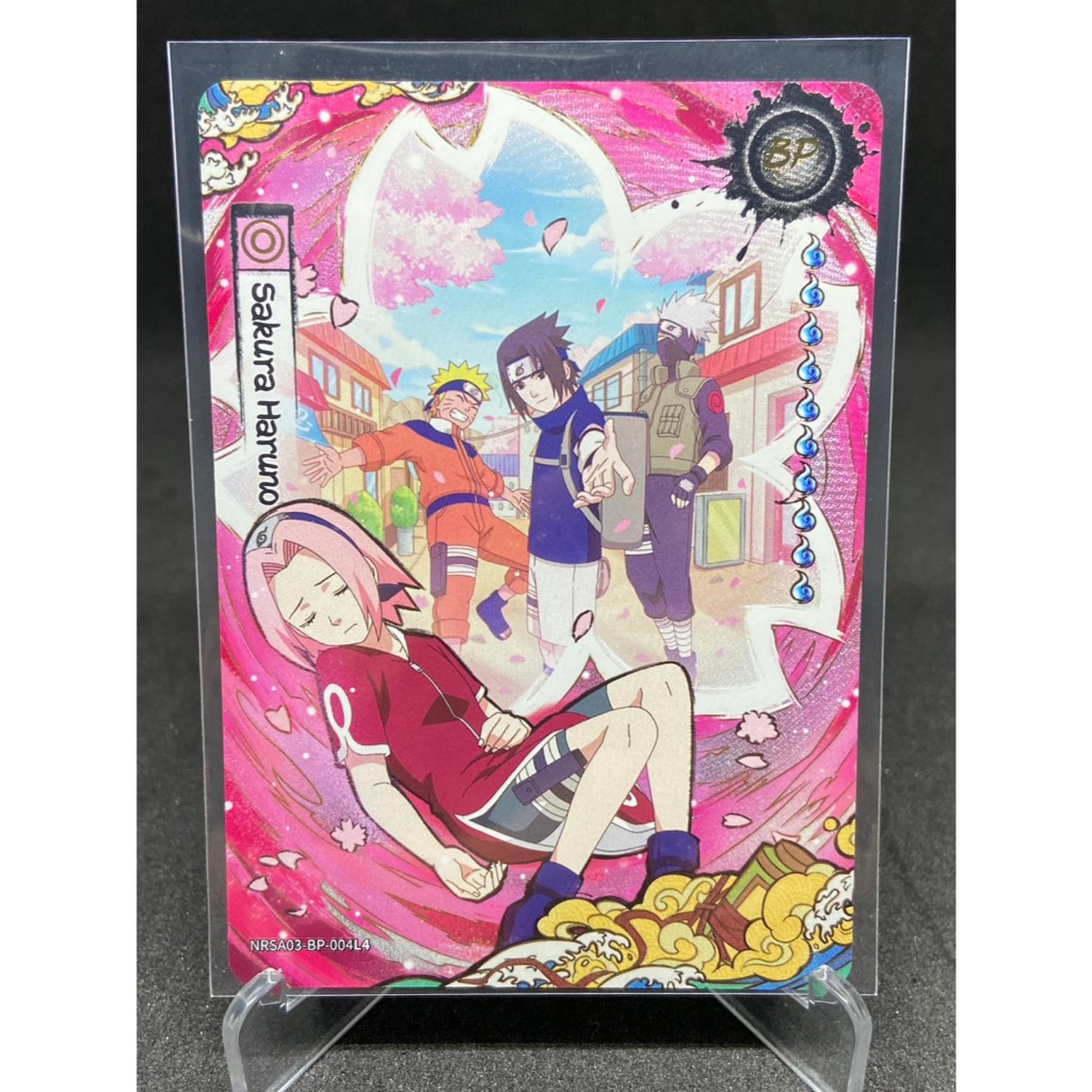 Sakura Haruno BP(NM) [Serial 709/999] Kayou Naruto Series 3(USA) ไม่มีตำหนิ การ์ดรันเลขสวย ครบทีม7 ม