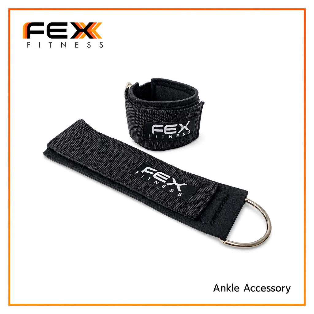 FEX fitness - Ankle Strap สายรัดข้อเท้าอุปกรณ์เคเบิ้ลแบบโฟม เกรดคุณภาพสูง ลดอาการบาดเจ็บ *จำหน่ายเป็นชิ้น