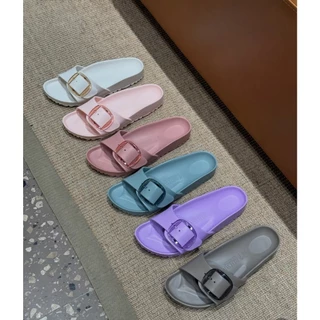 รองเท้าแตะ BIRKENSTOCK Madrid EVA สีขาว สีโรส สำหรับชายและหญิง