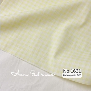Aom Fabrics🌷ผ้าคอตตอนป๊อปลิน No.1628-1634 ผ้านิ่ม หน้ากว้าง 58 นิ้ว ผ้าเมตรนำเข้า พร้อมส่ง