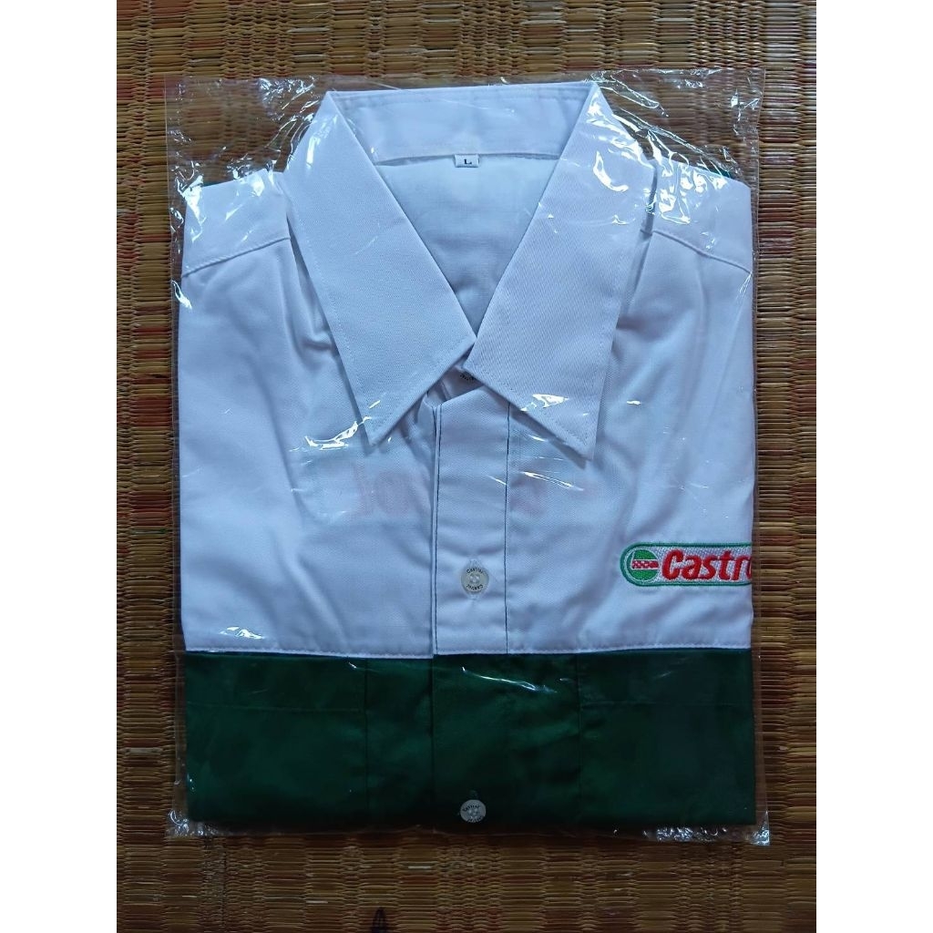 เสื้อช็อปช่างน้ำมันเครื่อง Castrol